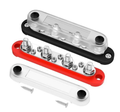 Picture of Cable Terminal 4x M8 / 6x M4 red / black