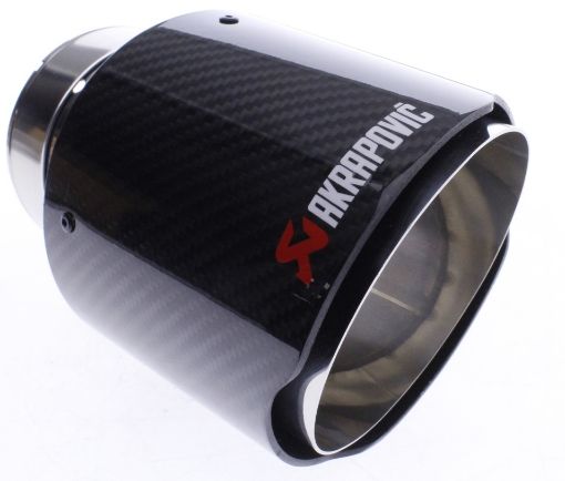 Picture of 3.0" / 76 mm inlet to 4.5" / 114.3 mm outlet - Stainless steel and carbon fiber exhaust tip