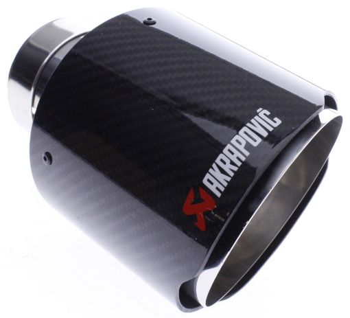 Picture of 2.5" / 63.5 mm inlet to 4.5" / 114.3 mm outlet - Stainless steel and carbon fiber exhaust tip