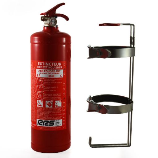 Picture of RRS 2 kg ABC fire extinguisher kit red