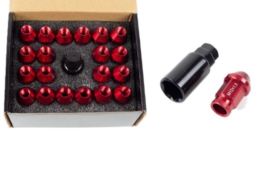 Picture of Aluminium Wheel Nuts - M12x1.5 - Red (Set of 20)