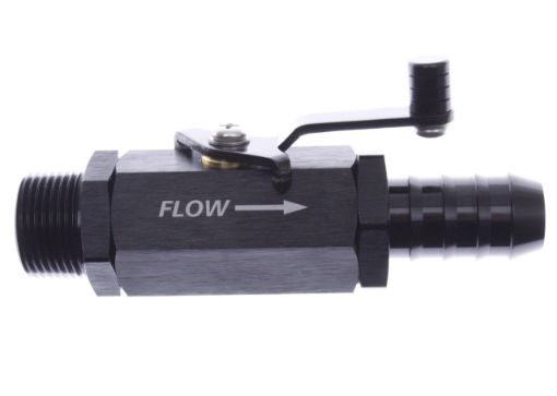 Picture of ON / OFF valve with 1/2" NPT male thread -> 20 mm hoses