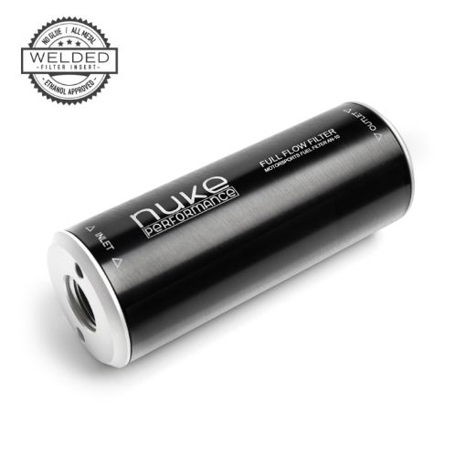 Picture of Nuke Performance slim fuel filter AN10 100 micron stainless steel