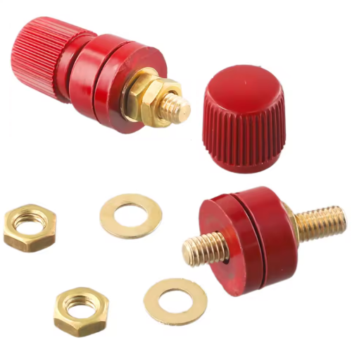 Picture of Battery Terminal Kit with Threaded Stud - M8 - Red
